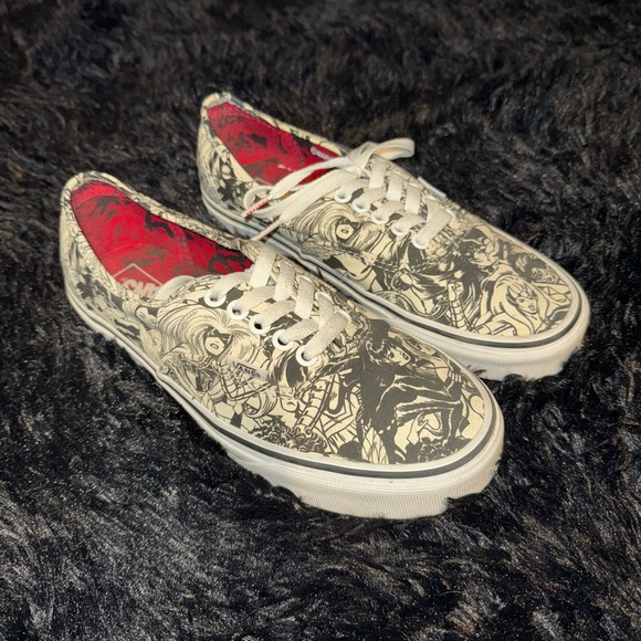 Vans Black and White Graphic Sneakers - Picture 1 of 6